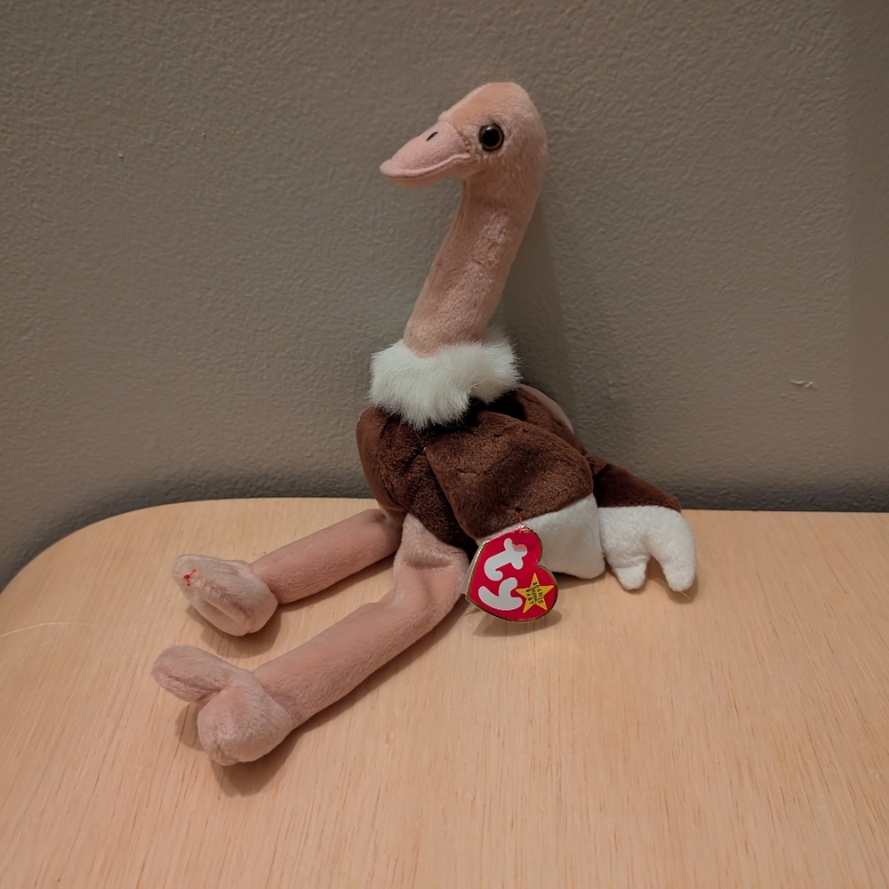TY Beanie Baby Stretch the Ostrich